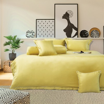 Bộ chăn ga gối Everon Honey Yellow ESTR23054( Chất liệu Tencel Rayon, màu trơn)