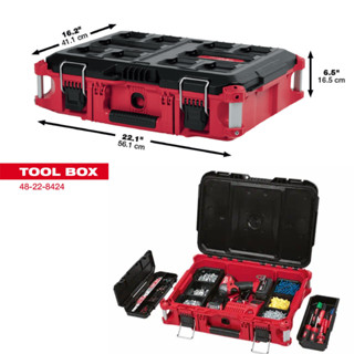  Hộp đựng dụng cụ packout Milwaukee 48-22-8424 hộp đồ nghề Milwaukee chắc chắn chống va đập tốt 