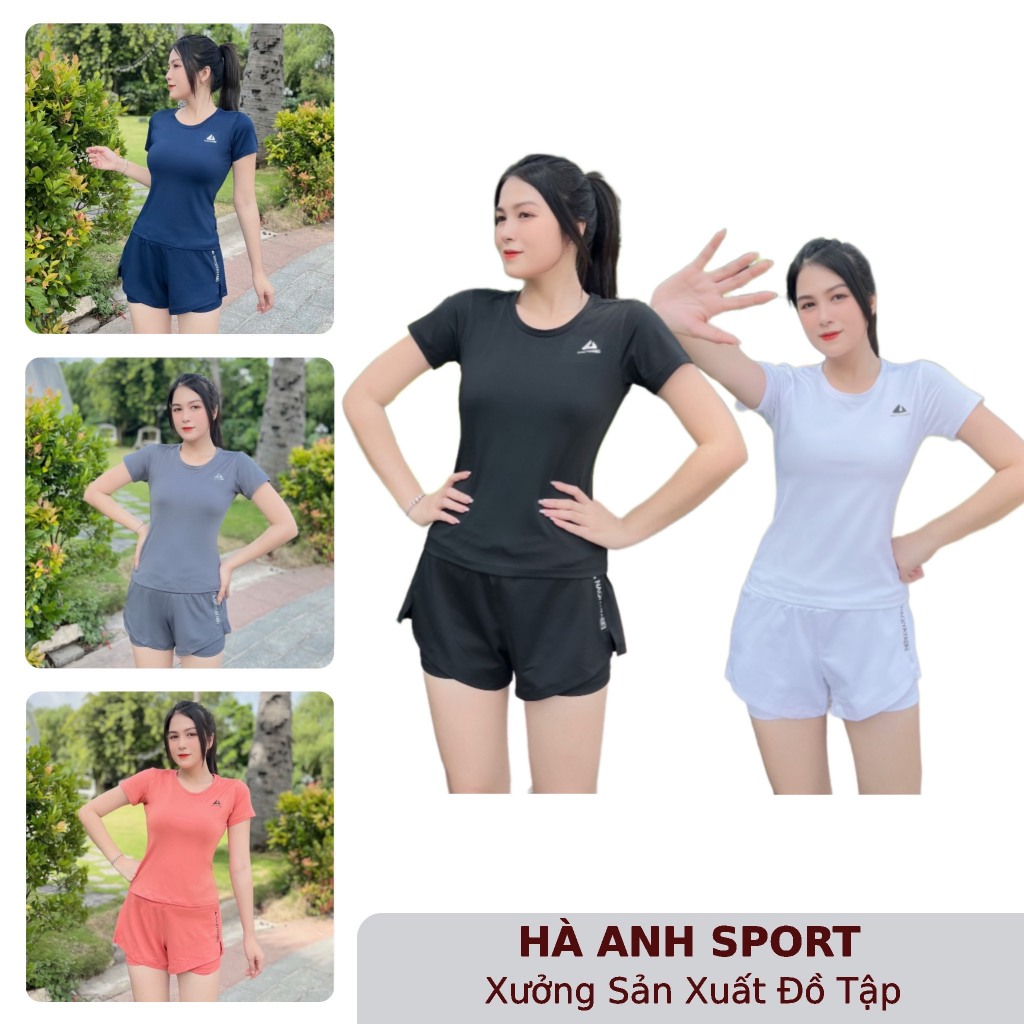 Bộ đùi tập Gym, yoga, aerobic,khỏe khoắn, năng động,Bộ tập aerobic nữ quần đùi 2 lớp chất mát co giãn 4 chiều( NT-05 )