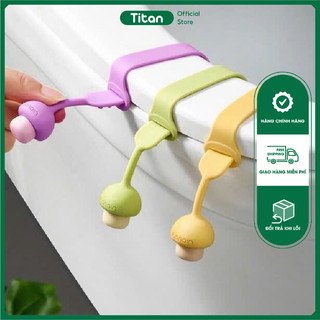 Dây silicon lật nhấc nắp bệt bồn cầu - dụng cụ nhấc nắp bồn cầu đảm bảo vệ sinh