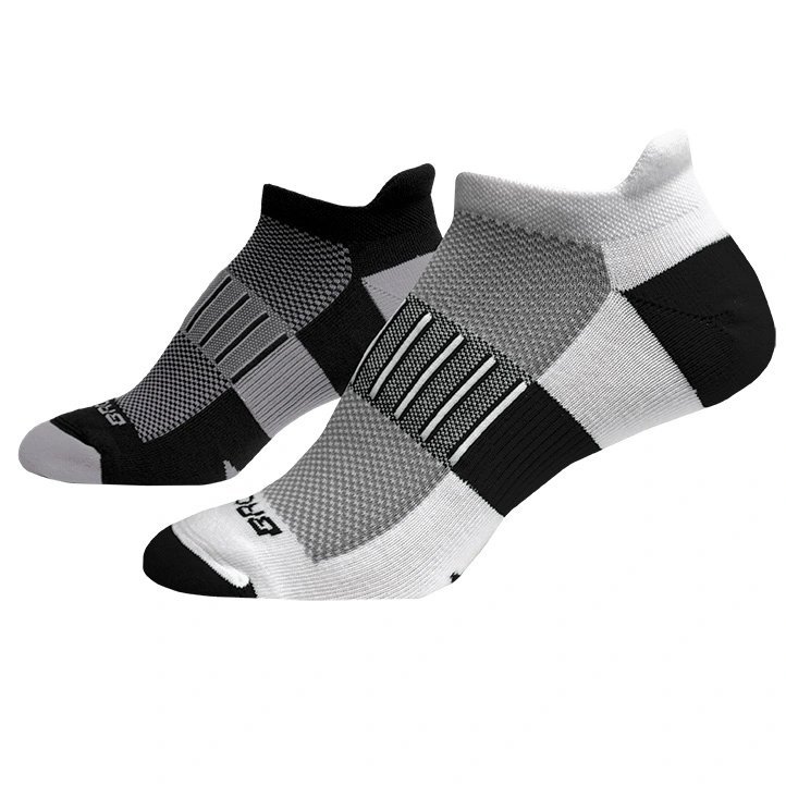 Tất Brooks Ghost Mid Weight 2 Packs/ Oxford/Alphalt Chất Liệu Cao Cấp, Thiết Kế Độc Đáo