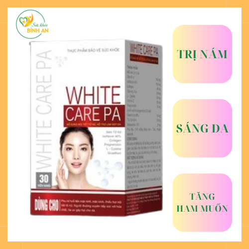 Viên Uống trắng da, giảm nám da, bổ sung nội tiết tố cho Nữ. White Care PA tăng cường sinh lý cho phụ nữ tiền mãn kinh.