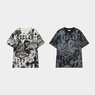 Áo Thun Nam Nữ Teelab Local Brand Chất liệu Cotton Form Oversize Las Vegas Tshirt TS226