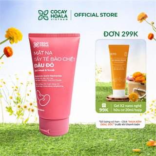 Mặt Nạ Tẩy Tế Bào Chết Đậu Đỏ Cỏ Cây Hoa Lá, Giúp Cấp Ẩm, Dưỡng Da Trắng Mịn, An Toàn Cho Mẹ Bầu và Da Nhạy Cảm 150gr