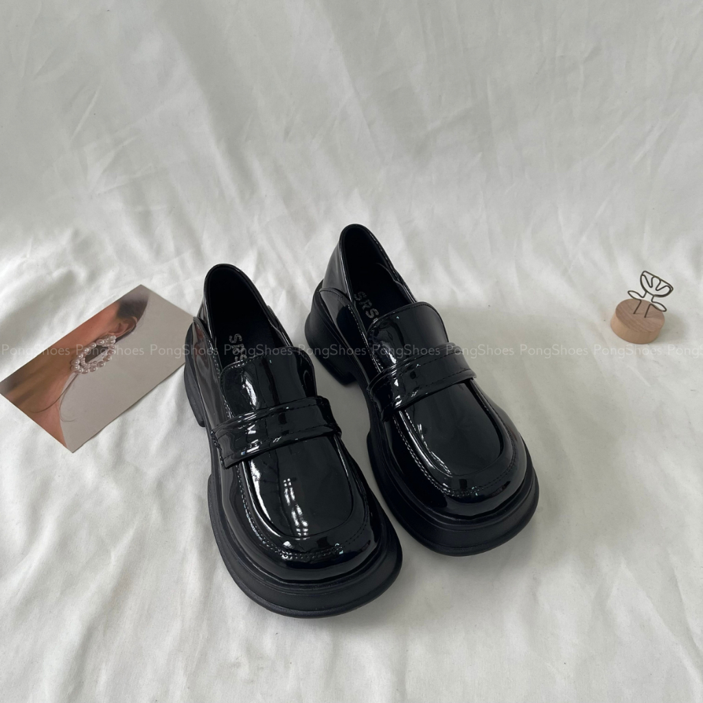 Giày Loafer Pong Shoes đế cao 5cm- Full Box- Mã 1650