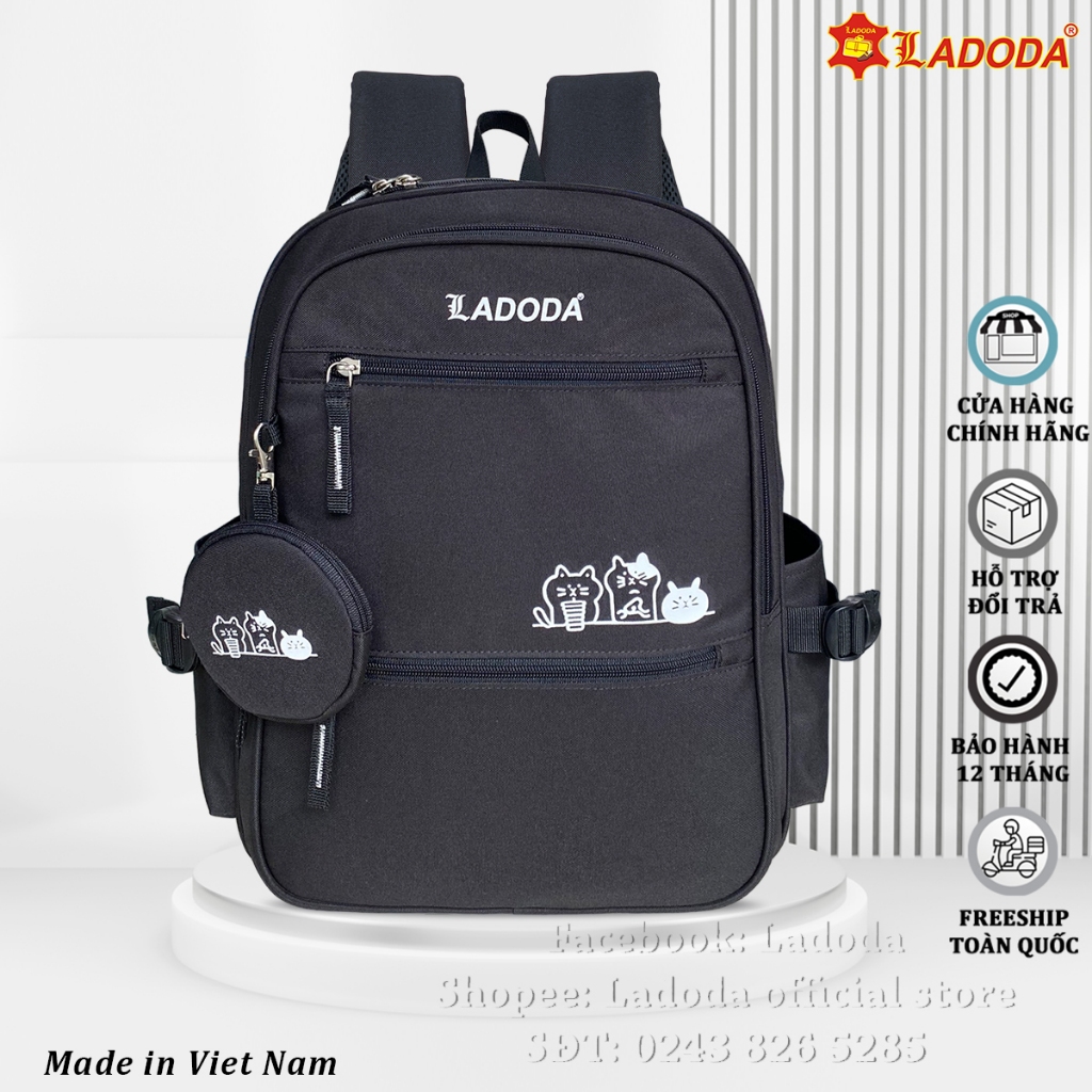 Ba lô tiểu học thương hiệu Ladoda trượt nước BL149