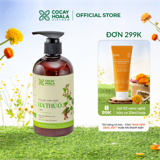 Dầu Gội Hà Thủ Ô 2in1 Cỏ Cây Hoa Lá - Giúp Kích Thích Sắc Tố Mầm Tóc - Dung tích 300g