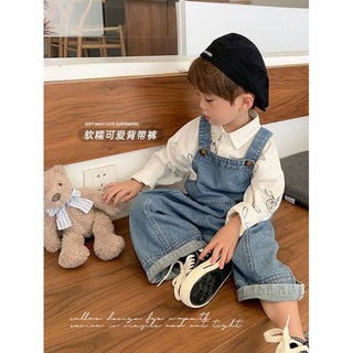Quần yếm jean cho bé trai bé gái ống xuông hàng quảng châu