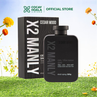 Combo Vì Anh Ngon X2 Manly - Sữa tắm gội hương nước hoa nam tính Cỏ Cây Hoa Lá  320g & Gel vệ sinh nam 150g