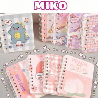 Sổ tay lò xo a7 sổ tay mini ghi chú hoạ tiết dễ thương 014