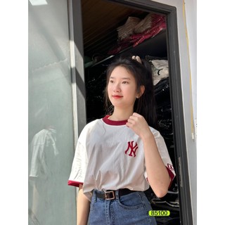 Áo Phông Unisex , Áo Thun Nam Nữ In Chữ NY Phối Mùa Phong Cách Đường Phố T05