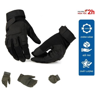  Găng tay xe máy Black Hawl full ngón - găng tay đi phượt 