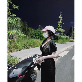 sét lụa satin phối ren quần dài
