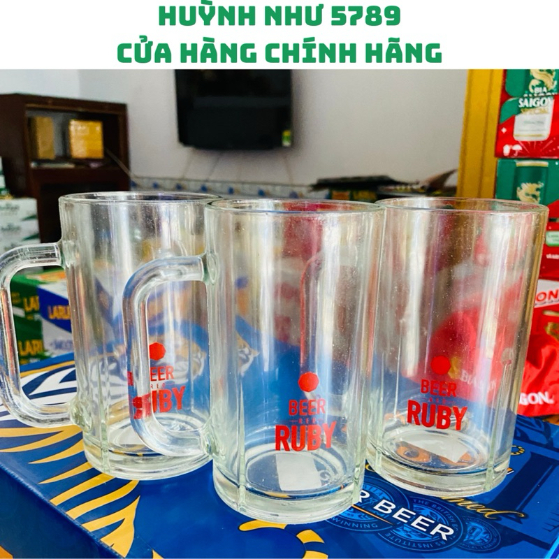 [CHÍNH HÃNG]6 Ly bia Ruby Size 380ml hàng xịn dã man- thuỷ tinh indonesia siêu đẹp