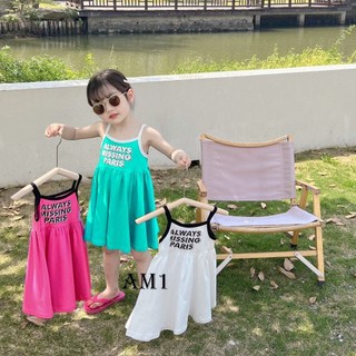 Váy bé gái dễ thương ttr44 váy 2 dây cho bé