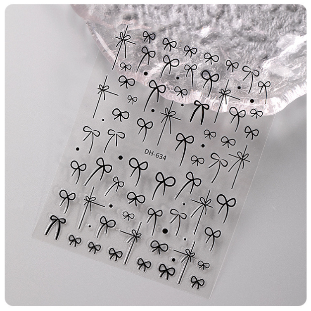 Sticker Nơ Dán Móng Mẫu Mới