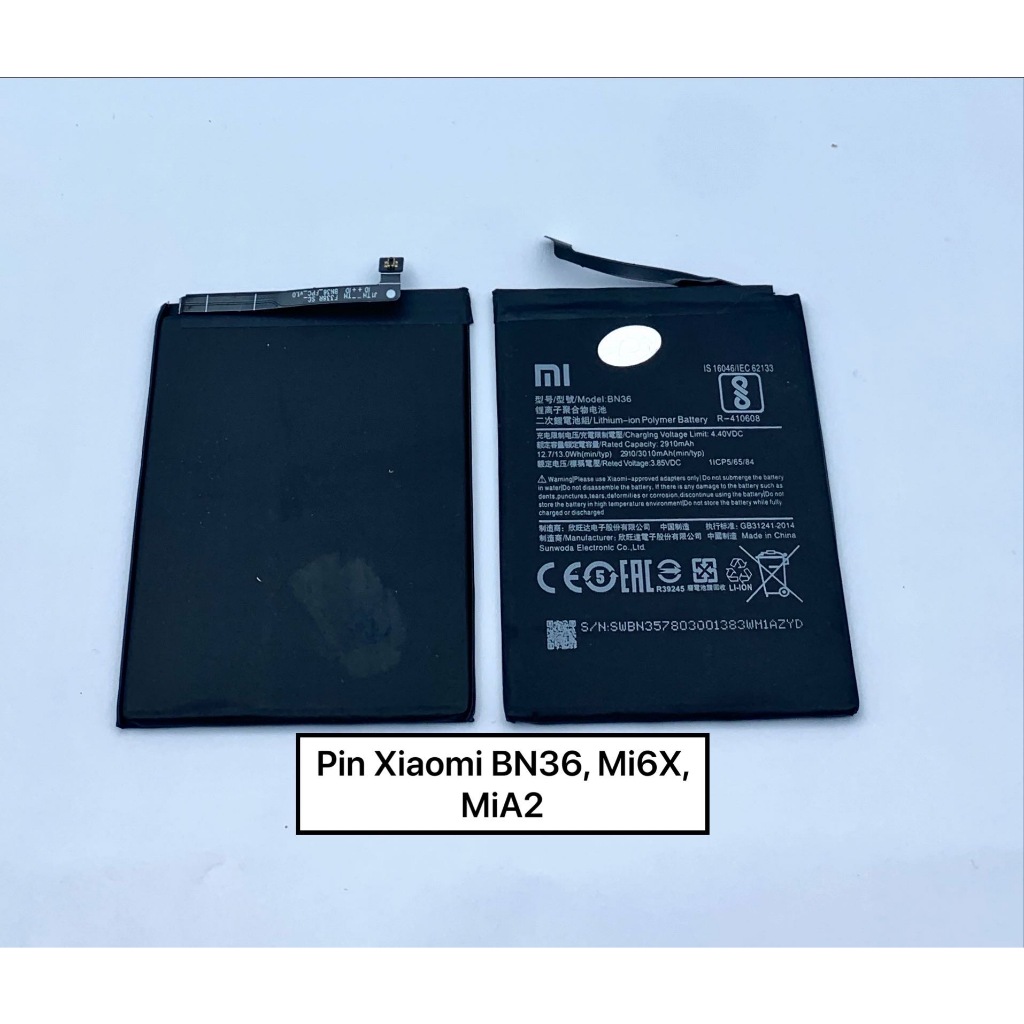 Pin XiaoMi BN36, Mi 6x, MiA2