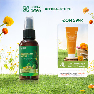 Tinh chất dưỡng tóc KOKO Cỏ Cây Hoa Lá - Ngăn rụng tóc - Kích thích mọc tóc - Giúp tóc mềm mượt - dung tích 100ml