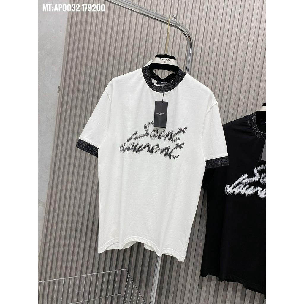 Áo Phông Nam Nữ ,  Áo thun bản họa tiết in SAINT LAUREN chất liệu cotton Siêu mềm mịn cao cấp Mẫu HOT TREND 2024