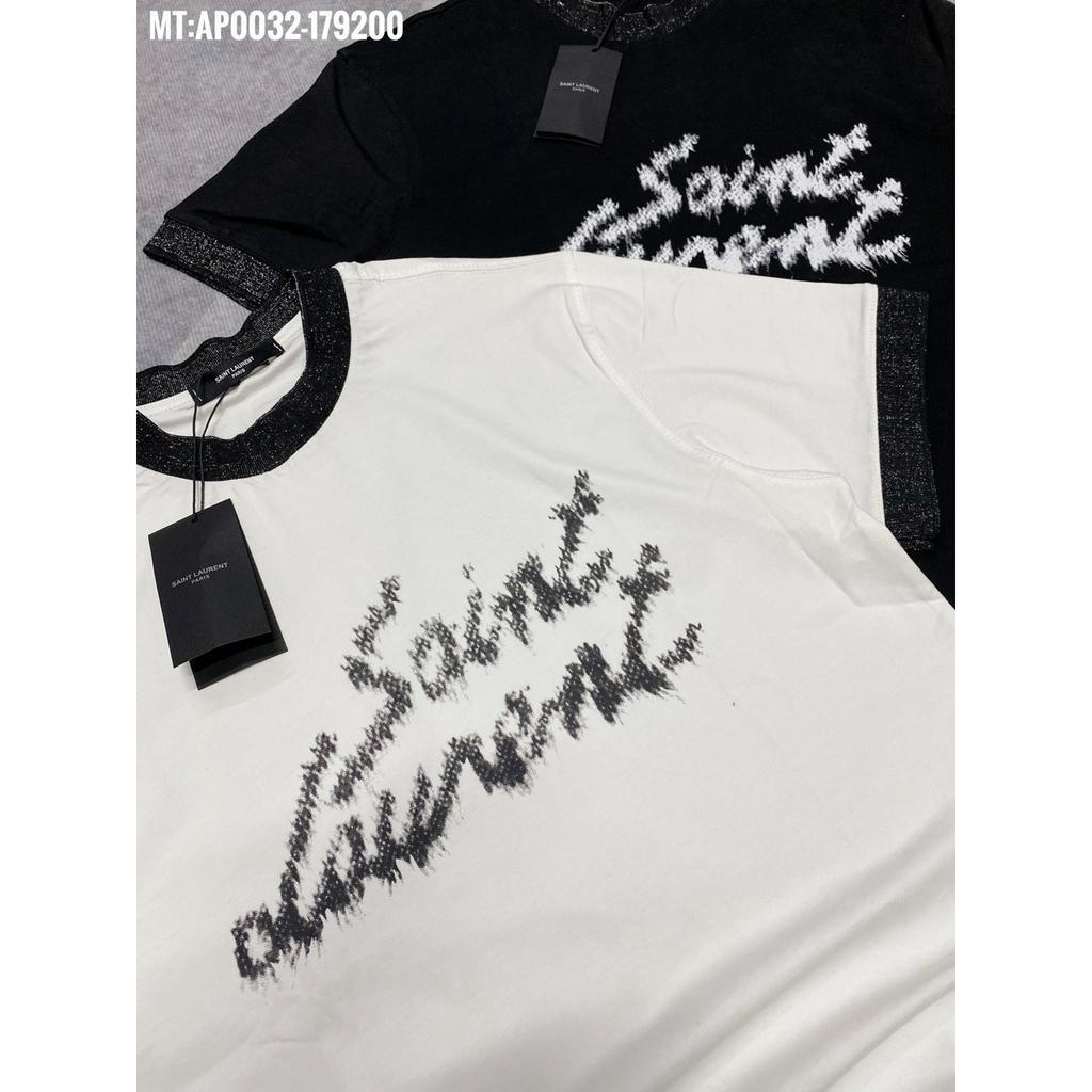 Áo Phông Nam Nữ ,  Áo thun bản họa tiết in SAINT LAUREN chất liệu cotton Siêu mềm mịn cao cấp Mẫu HOT TREND 2024