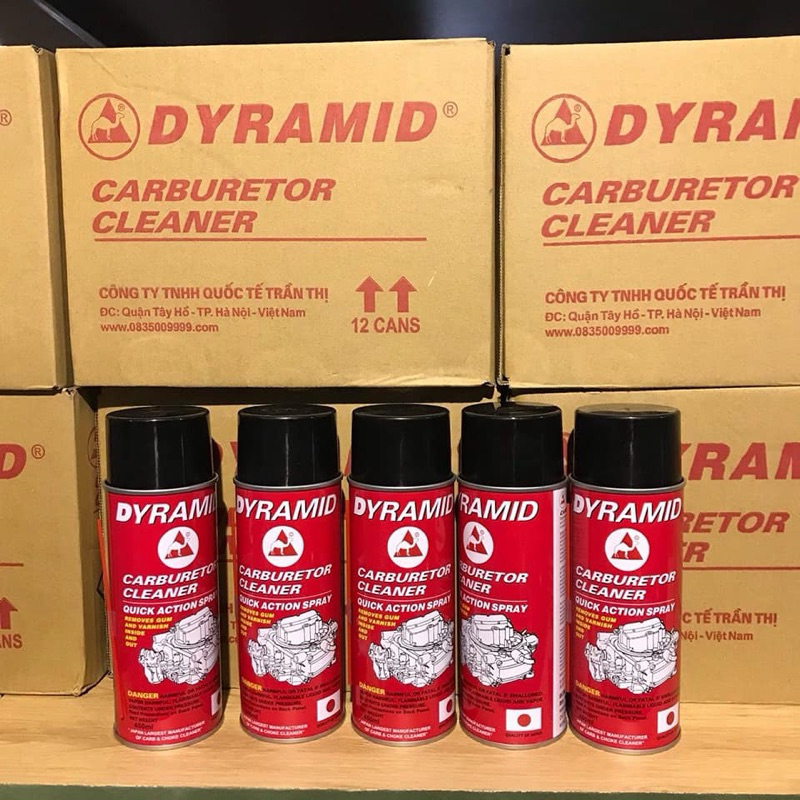 [Hàng Chuẩn]Chai Xịt Chế Hòa Khí DYRAMID, Bình Xịt Chế Hoà Khí 450ml