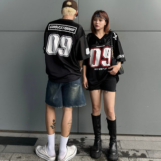 Áo Thun Nam Nữ Số 09 Chất Liệu Cổ Tym Cotton 100% Form Rộng OverSize Áo Thun Phối Bóng Rổ Karants Local Brand