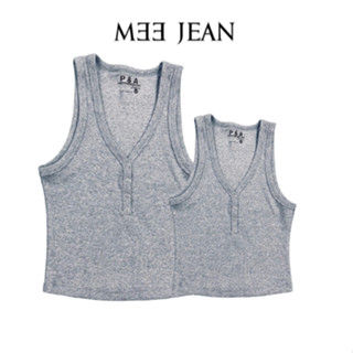 Áo thun croptop ba lổ, Áo ba lỗ sát nách nữ ôm body nút dọc, chất thun co dãn - Mee jean