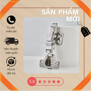 Bản lề Cariny tủ bằng inox 304 giảm chấn cao cấp - Bản lề bật thẳng, cong vừa, cong nhiều