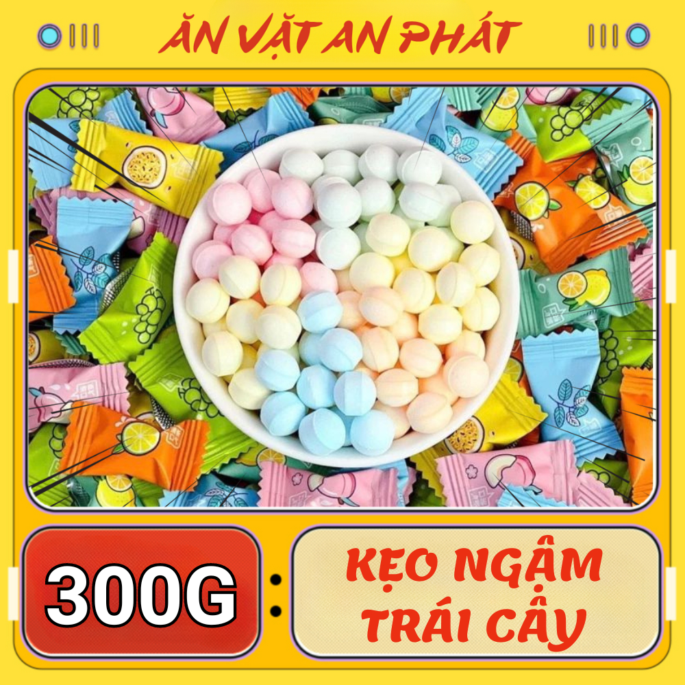 Kẹo Ngậm Trái Cây Vitamin C Hoa Quả Mint Mát Lạnh Không Đường Đủ Vị - An Phát Food