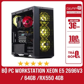 BỘ PC WORKSTATION XEON E5 2696v3 / 64GB /RX550 4GB GDDR5