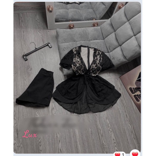 sét lụa satin phối ren quần dài