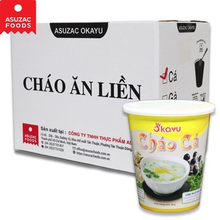 Thùng cháo cá ăn liền Asuzac 12 ly