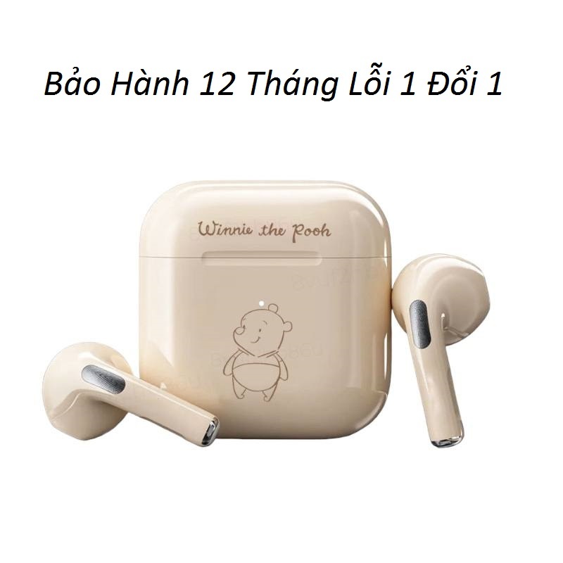 Tai Nghe Bluetooth Pro4, Tai Nghe Bluetooth nhét tai 5.0 - Phù hợp mọi dòng điện thoại bảo hành 6 tháng