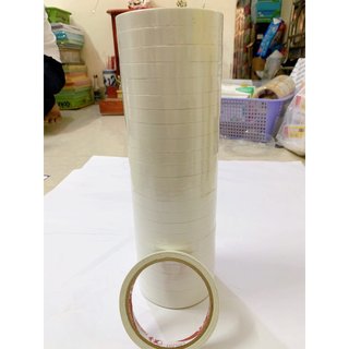 Băng keo 2 mặt 1,2f loại 1 cây 24 cuộn siêu bám dính
