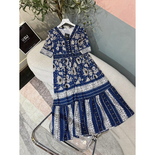 ẢNH TỰ CHỤP Đầm maxi đuôi cá thổ cẩm