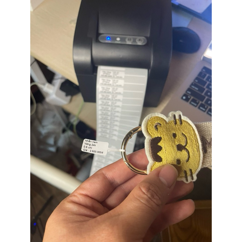 Giấy in tem phụ kiện trang sức 20*10mm cho máy Xprinter XP 350B - Giấy in nhiệt trang sức 20*10mm