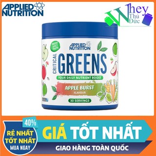 Chất xơ Critical Greens Applied Nutrition 30 Servings 150Gr vị Táo - Bột rau củ bổ sung chất xơ và vitamin