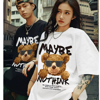Áo phông nam nữ form rộng Unisex vải cotton hình gấu thời trang cặp đôi