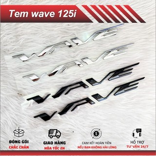 Tem nỗi chữ wave hàng loại 1 nhựa cứng siêu nét - gía 1 cặp