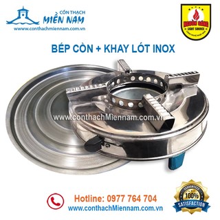 Bếp cồn và khay lót Inox