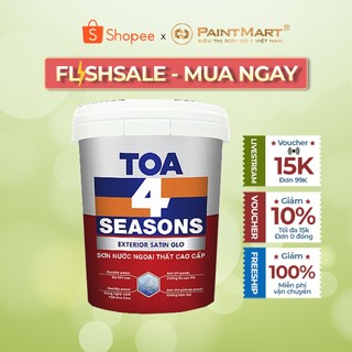 Sơn nước ngoại thất TOA 4 Seasons Satin Glo 5 lít