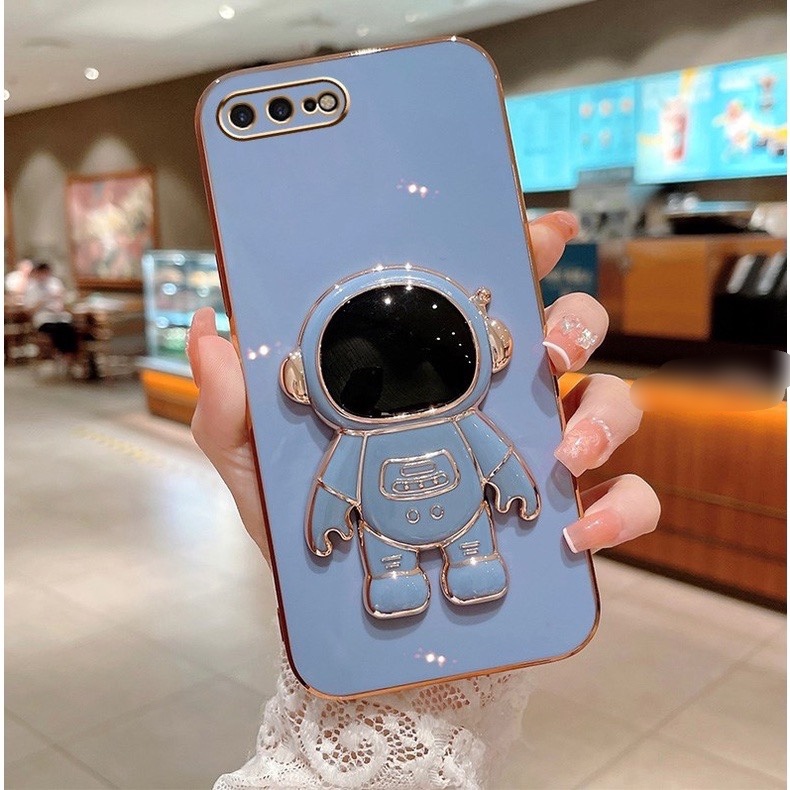 ỐP Lưng  Cho ip7plus/ip8plus Silicon Mềm Chống Rơi   hình Phi hành gia có giá đỡ   Cho ip7plus/ip8pl