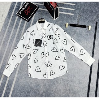 Áo Sơ Mi Nam DG Trái Tim Chất Lụa Siêu Đẹp - Áo Sơ Mi Dài Tay DG Trái Tim Mẫu Mới Nhất