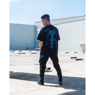 XFIRE CYBORG ELEVATION TSHIRT IN BLACK
