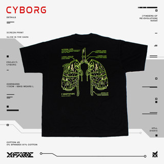 Xfire cyborg adaptation tshirt in black