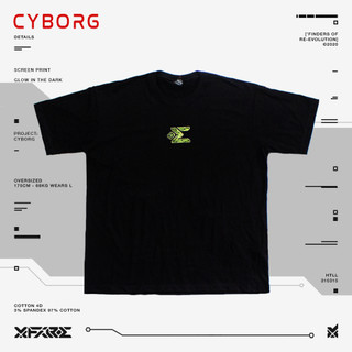 XFIRE CYBORG ADAPTATION TSHIRT IN BLACK