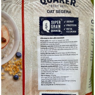 Yến Mạch Ăn Liền Quaker 1Kg