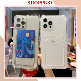 Ốp lưng kèm ví Iphone full viền trong suốt, chống sốc ip  đủ mã X,Xr,XsMax,11,12,13 Pro Max (PKDTSV)