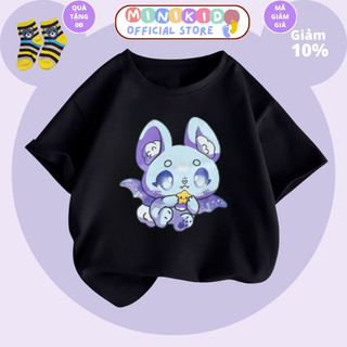 Áo thun cho bé từ 1-6 tuổi , cao cấp 100% cotton mềm mịn thoáng mát, thấm hút mồ hôi, hình gấu dễ thương không bong tróc