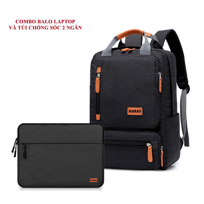 Combo Balo Laptop Và Túi Chống Sốc Bảo Vệ Máy Tính HARAS HR262TC002